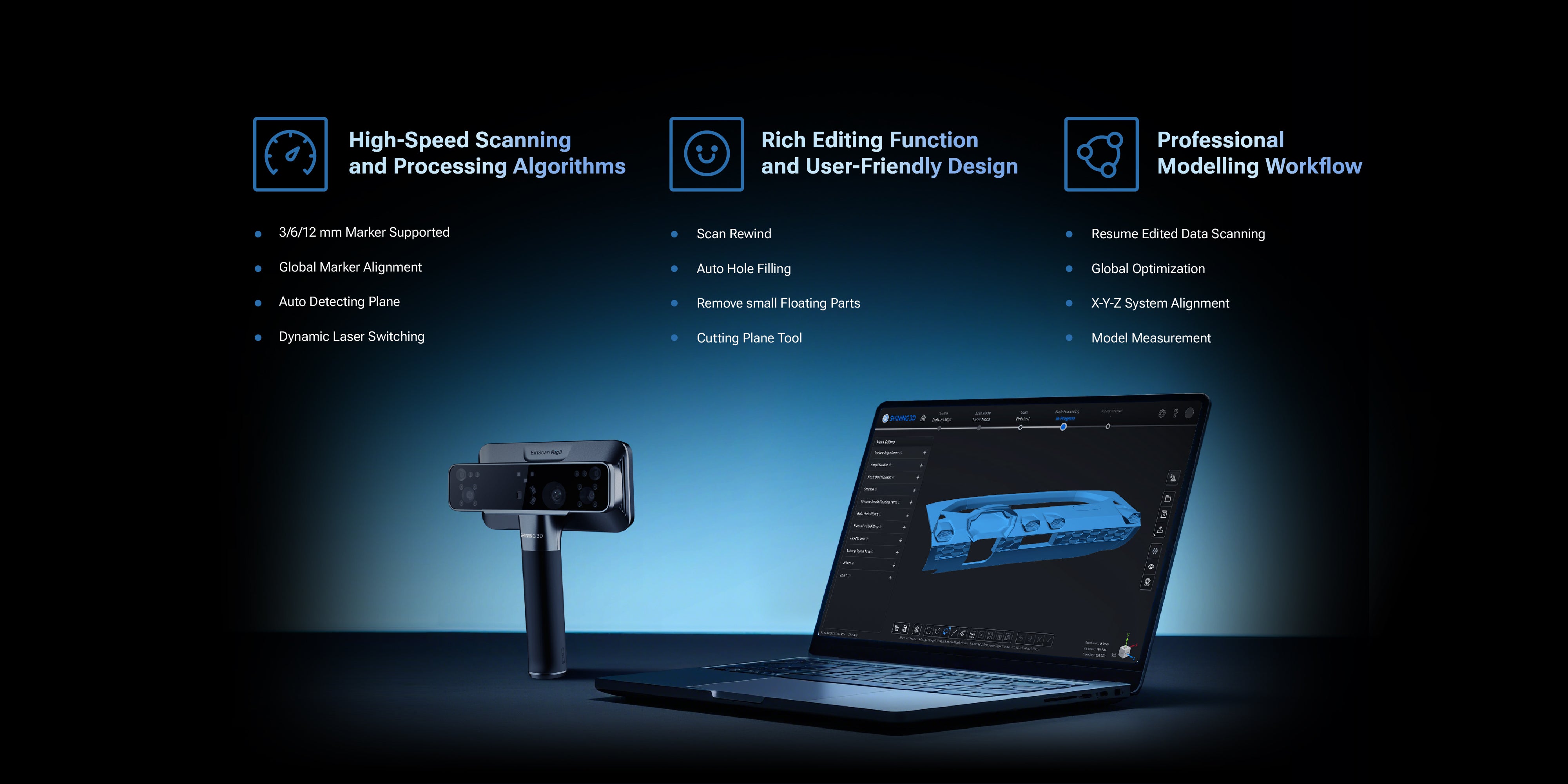 EinScan Rigil 3d scanner Scanner PC Software Guide