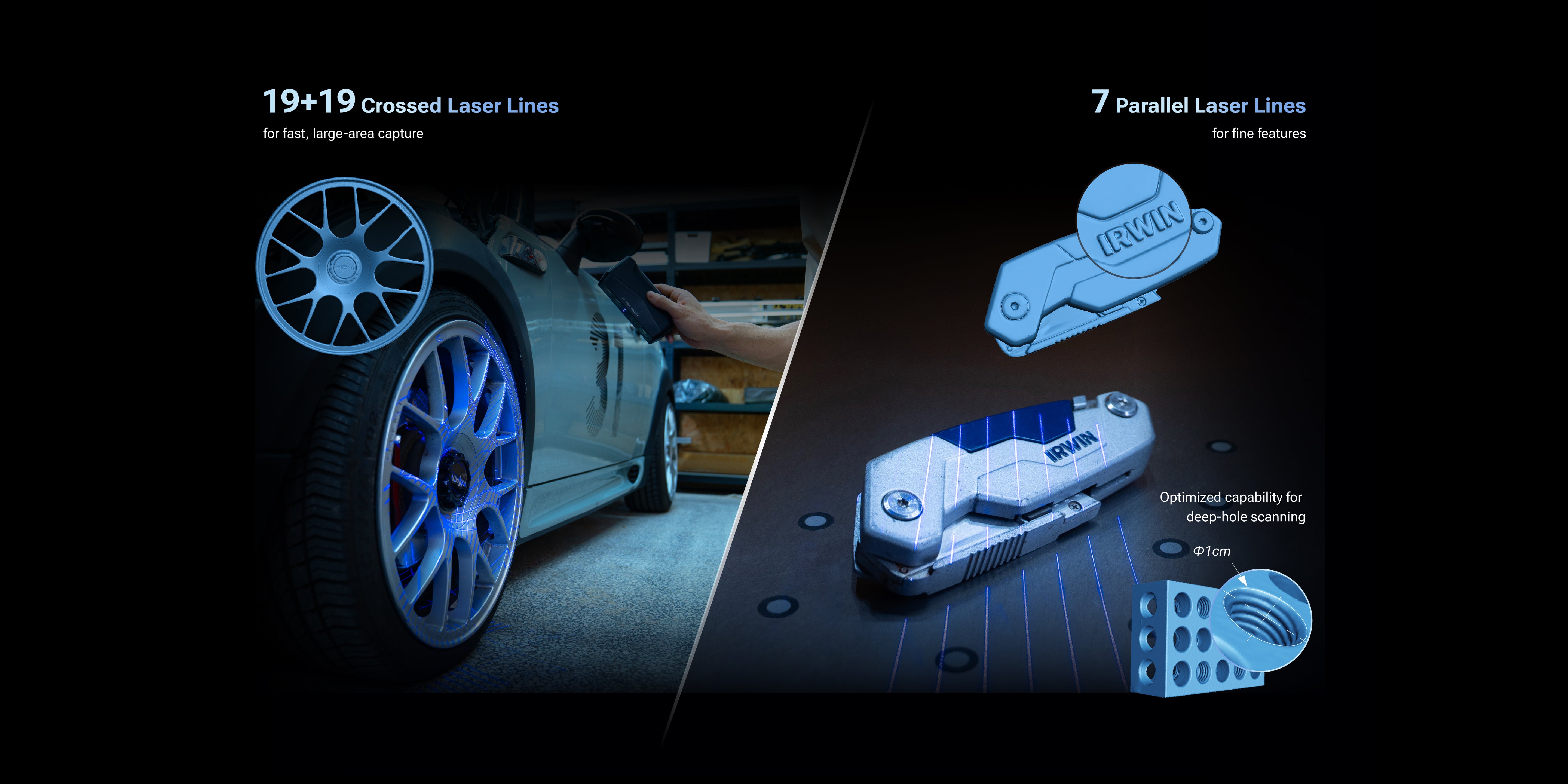 EINSTAR Rockit 3D scanner with dual scanning modes