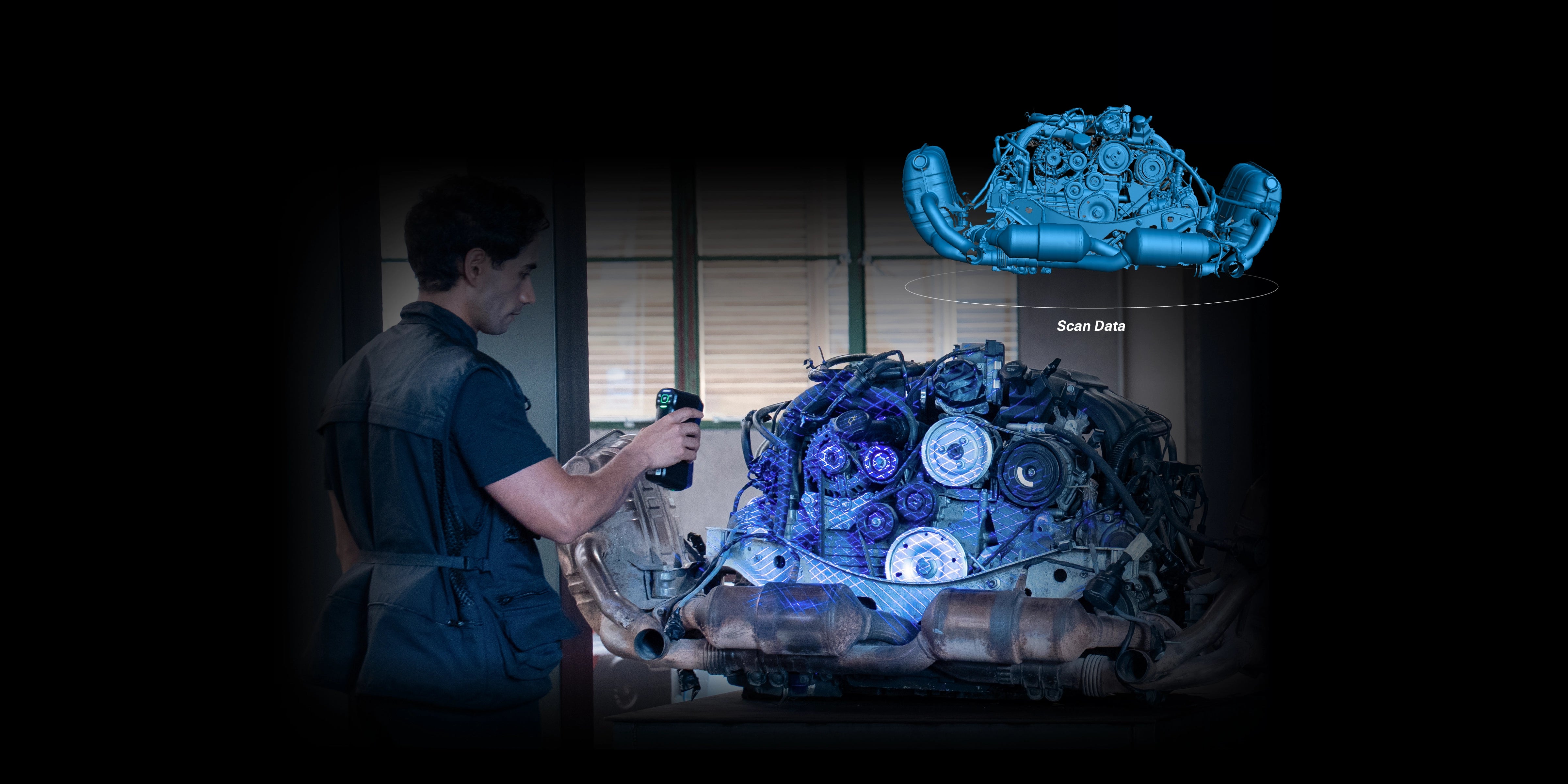 Marker free laser scanning
