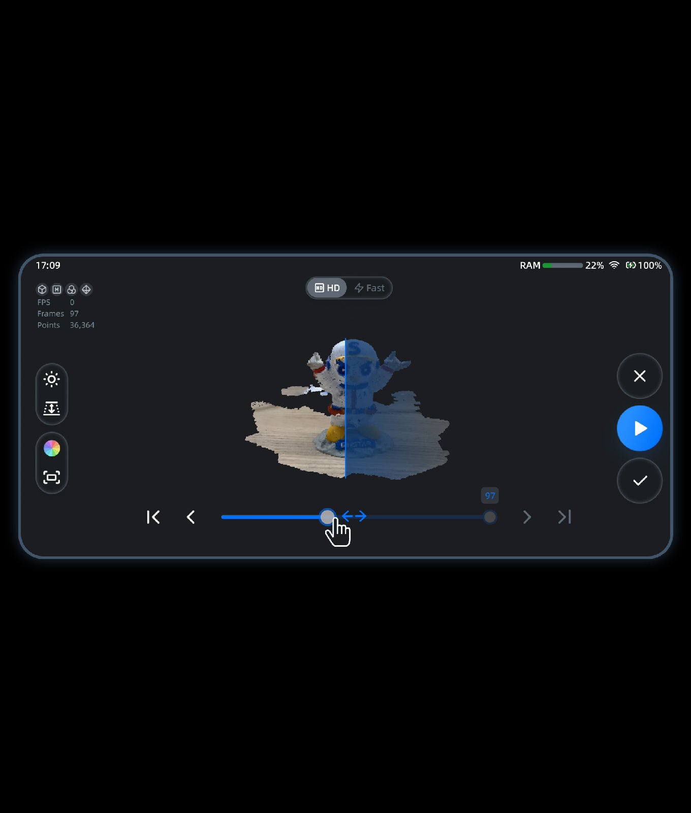 EINSTAR VEGA Scanning Rewind