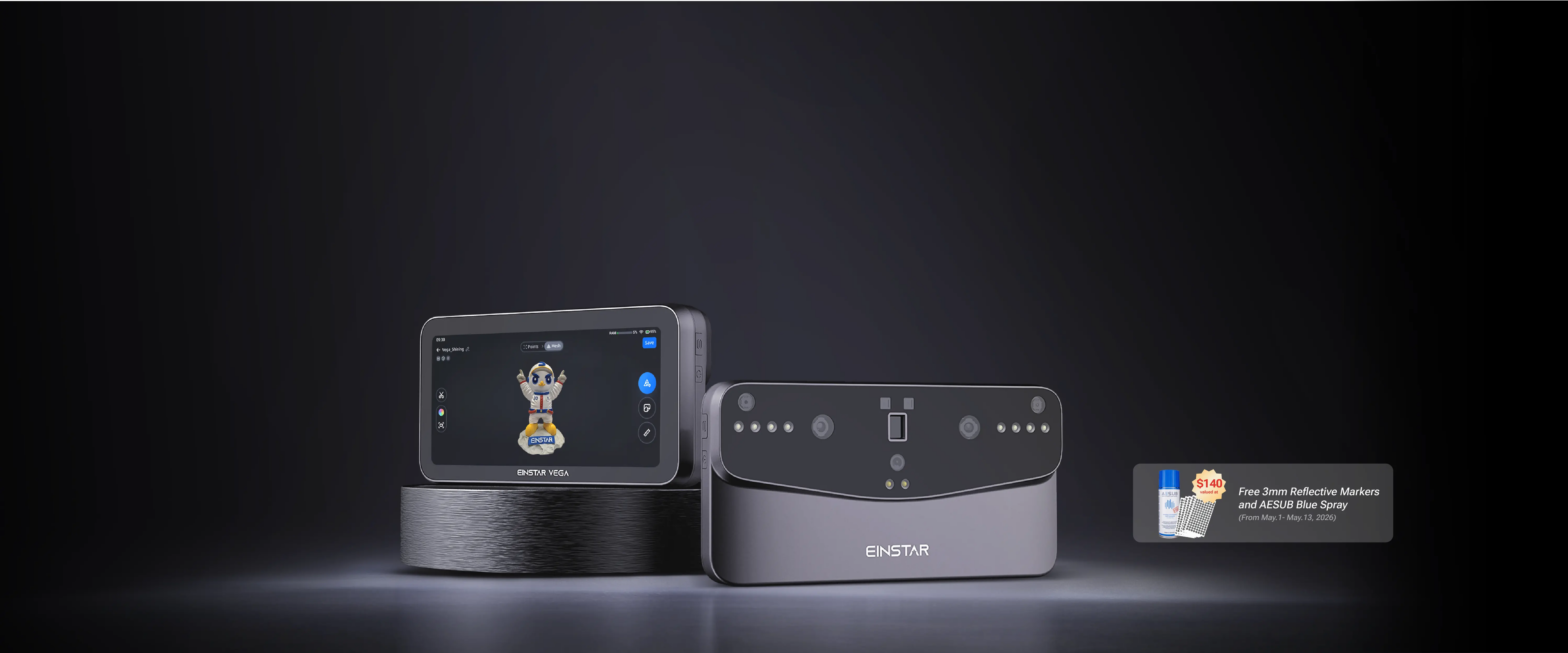 EINSTAR VEGA Wireless All-In-One 3D Scanner