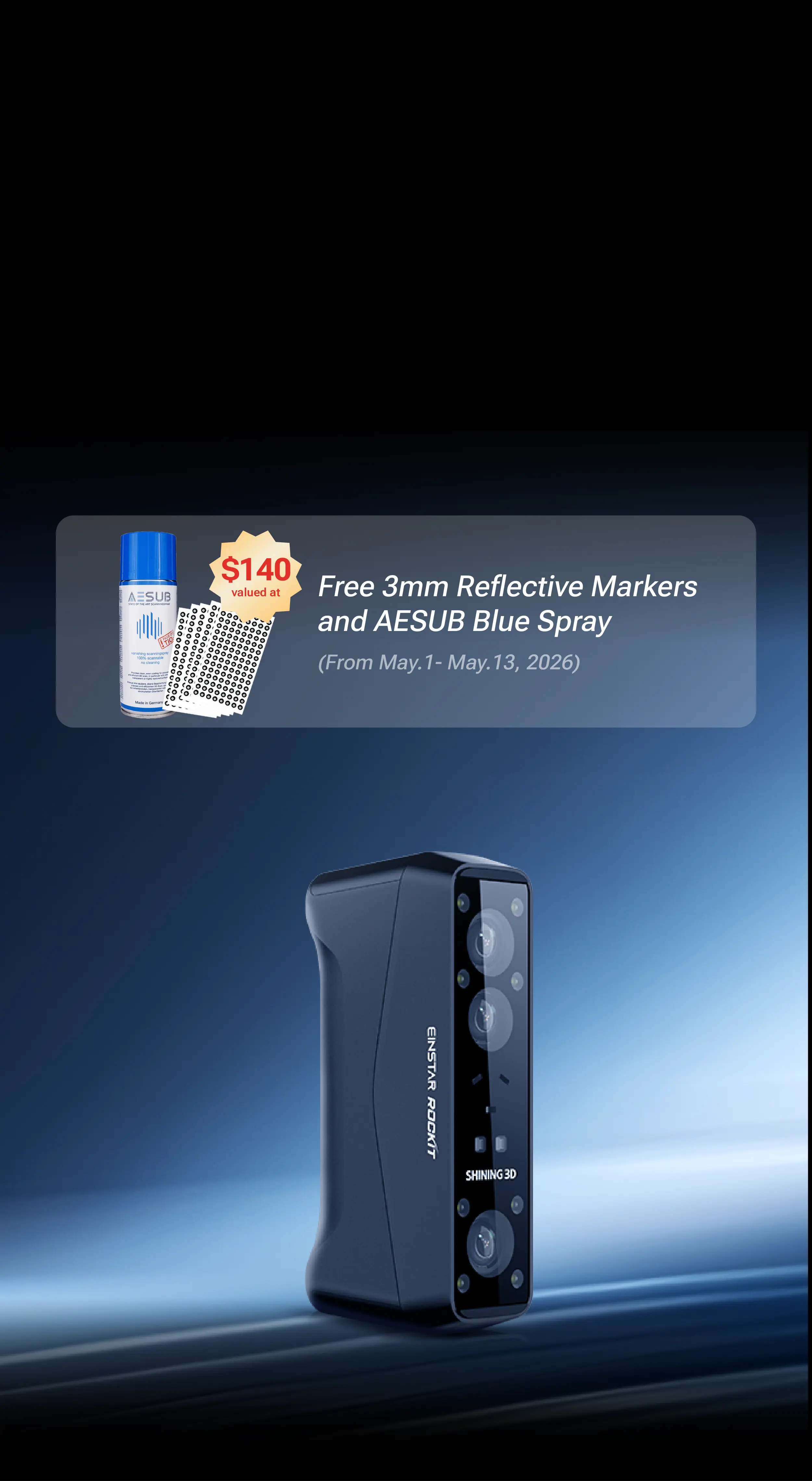 EINSTAR Rockit Handheld 3D Scanner
