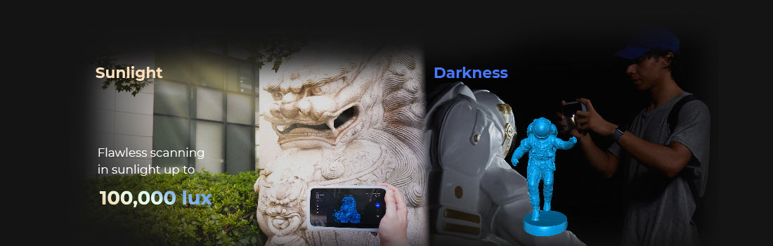 EINSTAR VEGA Wireless All-In-One 3D Scanner Strong Environment Lighting Adaptability