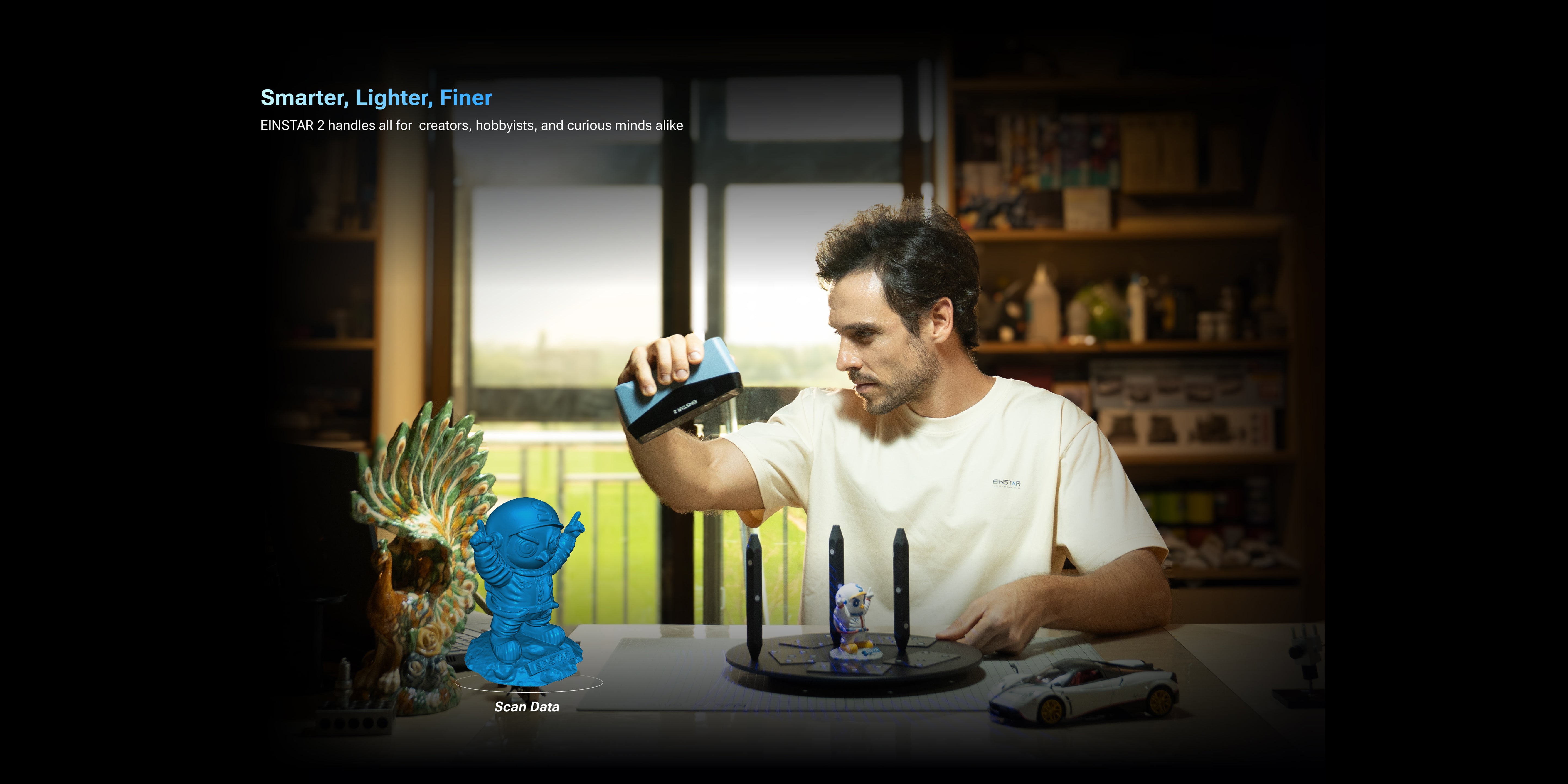 EINSTAR 2 smarter lighter finer 3D scanner
